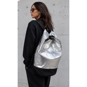 Paco Rabanne Invictus 48 Hour Silver Travel Buckle Closure Backpack